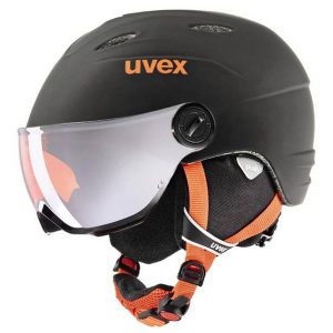 Akcesoria > Kaski - Kask z przyłbicą szybą Uvex Junior Visor Pro Black Orange Mat 2018