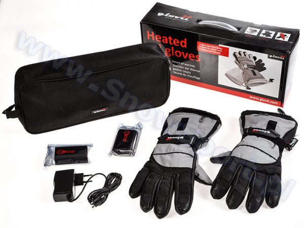 Akcesoria > Systemy grzewcze - Ogrzewane rękawice narciarskie Glovii Black 2015